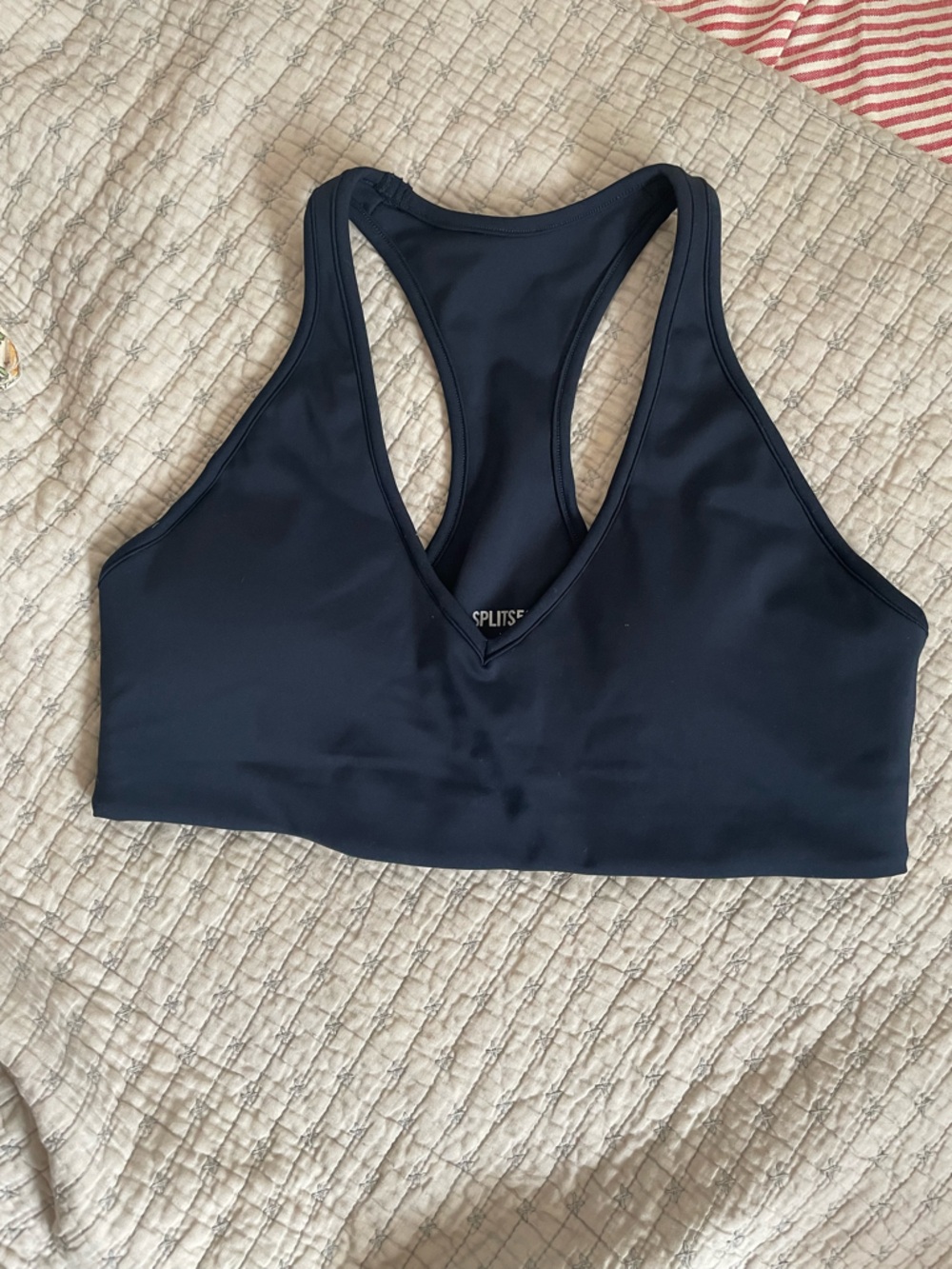 Splits59 Black Racerback Bikini Top - Smooth Support